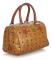 Pre-owned MCM Visetos Leather Boston Bag Brown