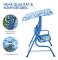 Nancy's Lime Cay Children's Swing Playground - Blå - Metall, Polyester - 43,3 cm x 27,55 cm x 43,3 cm