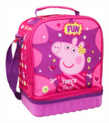 lunchväska junior 24 x 20 cm polyester rosa/lila