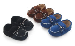 Loafers mönster, moderna skor med mjuka sulor för nyfödda barn