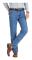 Herr vår, höst mager, rak stretch denim byxor