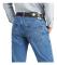 Herr vår, höst mager, rak stretch denim byxor