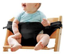 Portabel- lunchstolsstolsförstärkare, stretchomslag, säkerhetsbälte för baby