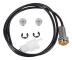 Universal Motorcykel LED LCD Hastighetsmätare Digital sensor Odemeter Wire Harness