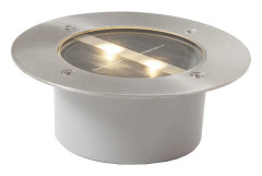 Decklight spotlight solcellsbelysning i rostfritt stål