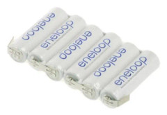 Panasonic eneloop-serien F1x6 Batteripaket 6x R6 (AA) U-formad NiMH 7,2 V 1900 mAh