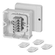 Hensel DP 9025, Polystyren (PS), Termoplast, Grå, IP54, 88 mm, 50 mm, 88 mm