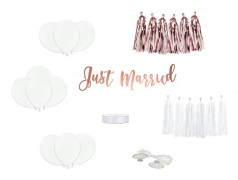 Bildekoration Kit Rosé/Vit