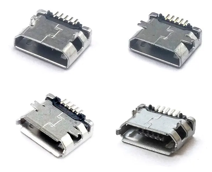 Smd micro usb-kontakt honport jack tail socket