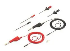 Hirschmann Test & Measurement PMS 0,64 Mätledning-Set Laminerade stickdon 4 mm 0.64 mm hylsdon 1.00 m Svart, Röd 1 set