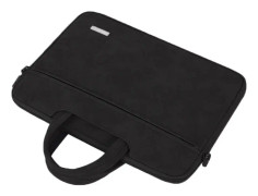 Laptopväska med ficka och rem för 15'' laptop Svart