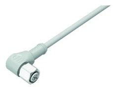 BINDER 77 3734 0000 20404-0500, 5 m, M12, Hunstik, Grå, Polyvinylklorid (PVC), -40 - 105 °C