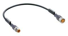 Lumberg Automation RST 4-RKT 4-225/2M-1 Sensor/ställdon-kontakt, konfektionerad M12 Kontakt hane rak, Hona rak 2.00 m An