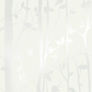 Laura Ashley - Non-woven tapet - Cottonwood Pearlescent White - 10mx52cm