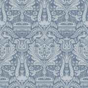 Laura Ashley - Non-woven tapet - Heraldic Damask Dusky Seaspray - 10mx52cm