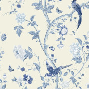 Laura Ashley - Non-woven tapet - Summer Palace Royal Blue - 10mx52cm