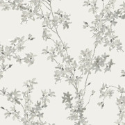 Laura Ashley - Non-woven tapet - Forstyhia Steel - 10mx52cm