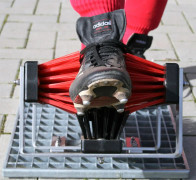 FloorMAX Professionell Foot Sweeper Ersättningsborste - Svart