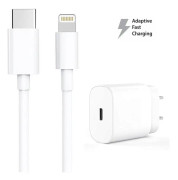 2-Pack iPhone laddare Apple 11/12/13 USB-C strömadapter 20W + 1m