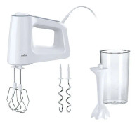 Stavmixer BRAUN Multimix 3 HM3105, 0,6 l, 500 W, 5 hastighetsinställningar, vitgrå