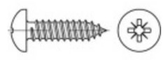 TOOLCRAFT 147620 linseskruvar spårskruv 4,2 mm 16 mm krysspår Pozidriv stål galvaniserat 100 st