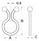 TRU COMPONENTS TC-TT08-20203 Kabelklämma 1593079 Natur 20 st