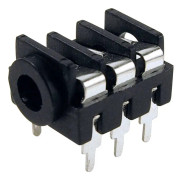 Cliff FCR1295 Jackplugg 3,5 mm Anslutning, infälld horisontell Polantal: 3 Stereo Svart 1 st