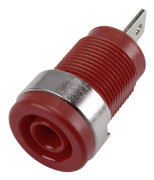 TRU COMPONENTS 6239C26DN Säkerhets Labhylsa Hona inbyggd vertikal Stift-Ø: 4 mm Röd 1 st
