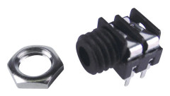 Cliff FCR1281 Jackplugg 3,5 mm Anslutning, infälld horisontell Polantal: 2 Mono Svart 1 st