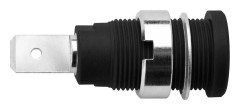 Schützinger SEB 6452 Ni / SW Säkerhets Labhylsa Hona inbyggd vertikal Stift-Ø: 4 mm Svart 1 st