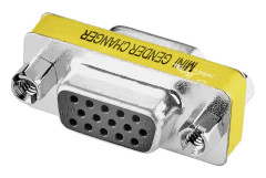 Renkforce Seriell Adapter [1x D-SUB hane 15-pol - 1x D-SUB hane 15-pol] Gul