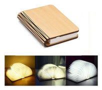 Kreativ led usb-laddning vikbar nattlampa för bok