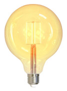 DELTACO SMART HOME SH-LFE27G125 - LED-glödlampa med filament - form: G125 - E27 - 5.5 W (motsvarande 50 W) - klass F - varmt vitt/kallt vitt ljus - 1