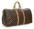 Pre-owned Louis Vuitton Monogram Keepall 55 Brown