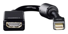 Hama 00053768, Mini DisplayPort, HDMI Typ A (standard), Hankoppling, Honkoppling, Guld, 3840 x 2160 pixlar