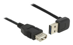 USB 2.0 Förlängningskabel vinklad [1x USB 2.0 A hane - 1x U