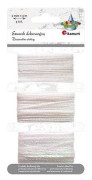 Titanum Nylon string 1.5mmx5m + ribbon 5mm pearl 3pcs