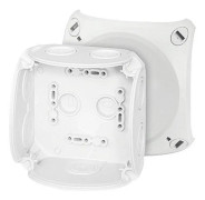 Hensel DK 0400 G Avgreningsbox (B x H) 104 mm x 104 mm Grå-vit (RAL 7035) IP66 1 st