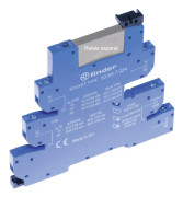 Finder 93.63.0.024 Reläsockel med fästbygel, med LED, med EMC-reduceringskrets Passar till följande serie: Finder Serie