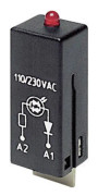 TE Connectivity Insticksmodul med LED, med skyddsdiod PTML0024 Ljusfärg: Röd 1 st