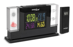 Weather station DCF IN / OUT GREENBLUE GB140 BLACK 3D Crystal Charger