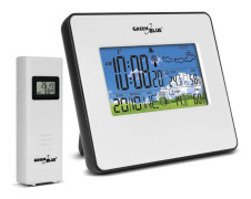 Wireless weather station In / OUT Temperature Moisture Moon Moon GreenBlue GB147W WHITE