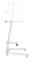 Desk Maclean standing table for working table, height adjustment, gas spring, white, max height 120cm, MC-849