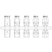 encitech DTZK25-K 6560-0105-03 D-SUB-hölje, polantal: 25, helmetal, 180°, metallic 1 st