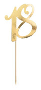 18 Gold Cake Topper 1st