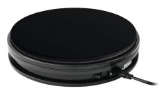 EUROPALMS Rotary Plate 25cm up to 25kg black