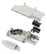 encitech DCMR15-FK-DBS-W-K 6355-8065-12 D-Sub honkontakt set 90 ° Antal poler: 15 Lödhona 1 st