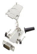 encitech D45ZF09-HDP15-W-K 6355-8064-01 D-Sub stiftlist set 45 ° Antal poler: 15 Lödhona 1 st