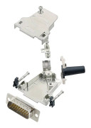 encitech D45ZF15-HDP26-W-K 6355-8064-02 D-Sub stiftlist set 45 ° Antal poler: 26 Lödhona 1 st