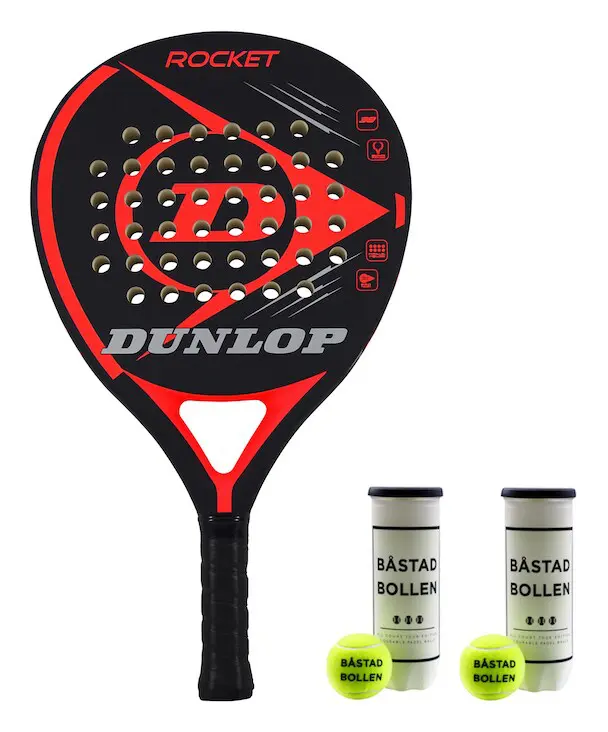 Dunlop Rocket Red + 2 x Båstadbollen 3-pack